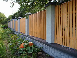 Гольево Деревянный забор "Шахматы с просветом"