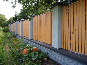 Гольево Деревянный забор "Шахматы с просветом"