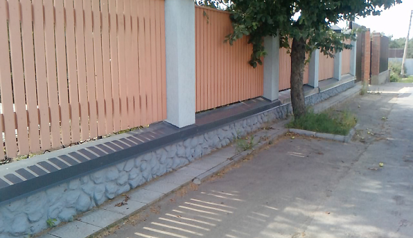 Ильинка Деревянный забор "Шахматы с просветом"